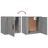 Mesas de Cabeceira de Parede 2 pcs 50x30x47 cm Cinzento Sonoma