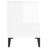 Mesa de Cabeceira 40x35x50 cm Branco Brilhante