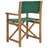 Cadeiras de Realizador 2 pcs Madeira de Teca Maciça Verde
