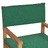 Cadeiras de Realizador 2 pcs Madeira de Teca Maciça Verde