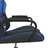 Cadeira de Gaming Couro Artificial Preto e Azul