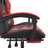 Cadeira Gaming C/ Apoio Pés Couro Artificial Preto e Vermelho