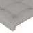 Cabeceira de Cama 4 pcs Tecido 100x5x78/88 cm Cinzento-claro