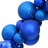 Grinalda de Natal com Bolas 175 cm Poliestireno Azul