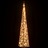 Cone Iluminação Natal 60 Luzes LED 120cm Acrílico Branco Quente