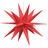 Estrela da Morávia Dobrável com Luz LED 43 cm Vermelha