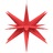 Estrela da Morávia Dobrável com Luz LED 43 cm Vermelha