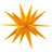 Estrela da Morávia Dobrável com Luz LED 43 cm Amarelo