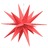 Estrela da Morávia Dobrável com Luz LED 57 cm Vermelha