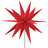 Estrela da Morávia Dobrável com Luz LED e Estaca 57 cm Vermelho