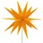 Estrela da Morávia Dobrável com Luz LED e Estaca 57 cm Amarelo