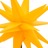 Estrela da Morávia Dobrável com Luz LED e Estaca 57 cm Amarelo