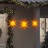 Estrelas da Morávia Dobráveis com Luzes LED 3 pcs Amarelo