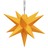Estrela da Morávia com 10 Luzes LED 10 cm Amarelo