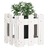 Vaso de Jardim C/ Design Cerca 30x30x30 cm Pinho Maciço Branco