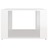 Mesa de Cabeceira 57x55x36cm Derivados Madeira Branco Brilhante