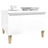 Mesa de Apoio 50x46x35 cm Derivados de Madeira Branco Brilhante
