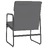 Cadeira Lounge 55x64x80 cm Couro Artificial Cinzento