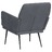 Cadeira C/ Apoio de Braços 62x79x79 cm Veludo Cinzento-escuro
