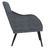 Cadeira C/ Apoio de Braços 63x76x80 cm Veludo Cinzento-escuro