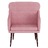 Cadeira com Apoio de Braços 63x76x80 cm Veludo Rosa
