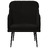 Cadeira com Apoio de Braços 63x76x80 cm Veludo Preto