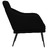 Cadeira com Apoio de Braços 63x76x80 cm Tecido Preto
