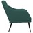 Cadeira com Apoio de Braços 63x76x80 cm Tecido Verde-escuro