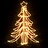 árvore de Natal Dobrável C/ Leds 2pcs 87x87x93 cm Branco Quente