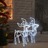 Figuras de Rena de Natal 2 pcs 76x42x87 cm Branco Frio
