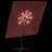 Guarda-sol Cantilever C/ Leds 400x300 cm Cor Terracota