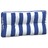 Almofadões para Sofá de Paletes 3 pcs Tecido Riscas Azul/branco