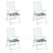Almofadões P/ Cadeira 4pcs 50x50x3cm Tecido Multicor