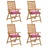 Almofadões para Cadeira 4 pcs 40x40x7 cm Tecido Rosa