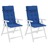 Almofadões Cadeira Encosto Alto 2 pcs Tecido Oxford Azul Real