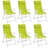 Almofadões P/ Cadeira Encosto Alto 6 pcs Oxford Verde Brilhante