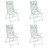 Almofadões P/ Cadeira Encosto Alto 4 pcs Tecido Oxford Folhas
