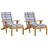 Almofadões P/ Cadeira Terraço 2 pcs Tecido Oxford Xadrez Cinza