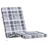 Almofadões P/ Cadeira Terraço 2 pcs Tecido Oxford Xadrez Cinza