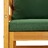 Cadeira de Jardim Acácia Maciça C/ Almofadões Verdes