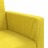 Sofá-cama com Almofadões Tecido Amarelo-claro