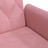 Sofá-cama com Apoio de Braços Veludo Rosa