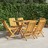 Cadeiras de Jardim Dobráveis 6 pcs 47x47x89 cm Teca Maciça