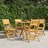 Cadeiras de Jardim Dobráveis 4 pcs 55x61x90 cm Teca Maciça
