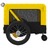 Reboque Bicicleta P/ Animais Tecido Oxford/ferro Amarelo/preto
