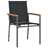 Cadeiras de Jardim 2 pcs 55x61,5x90 cm Textilene e Aço Preto