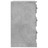 Mesa de Cabeceira 39x39x67 cm Derivados Madeira Cinza Cimento