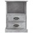 Mesa de Cabeceira 43x36x60 cm Cinzento Cimento