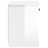 Mesa de Cabeceira 43x36x50 cm Branco Brilhante