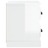 Mesa de Cabeceira 60x35,5x45 cm Branco Brilhante